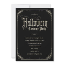 Invitations formelles vintages de partie de