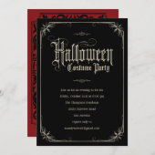 Invitations formelles vintages de partie de (Devant / Derrière)