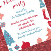 Invitations Friendsmas arbres de Noël