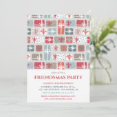 Invitations Friendsmas Cadeau de Noël mignon modèl (Debout devant)