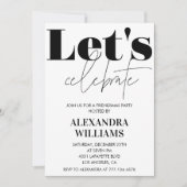 Invitations Friendsmas noires Célébrons (Devant)