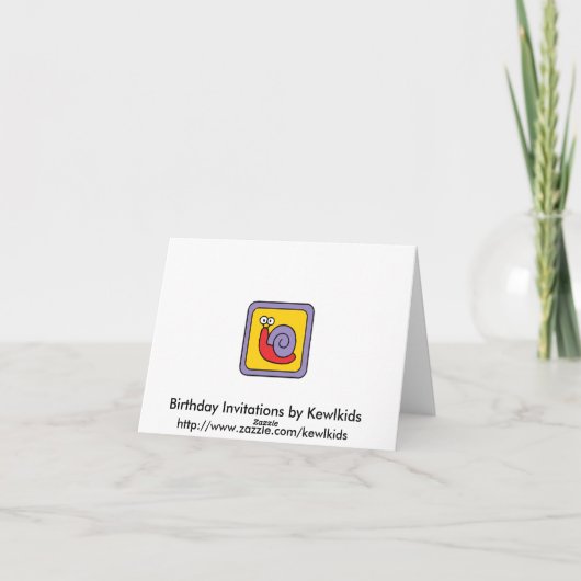 Invitations Froggy 2e anniversaire (Dos)