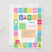 Invitations Fun Board Game Night Party (Devant)