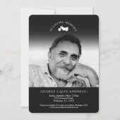 Invitations funéraires pour moto-moto (Devant)