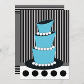 Invitations funky 16e anniversaire de fête (Devant / Derrière)