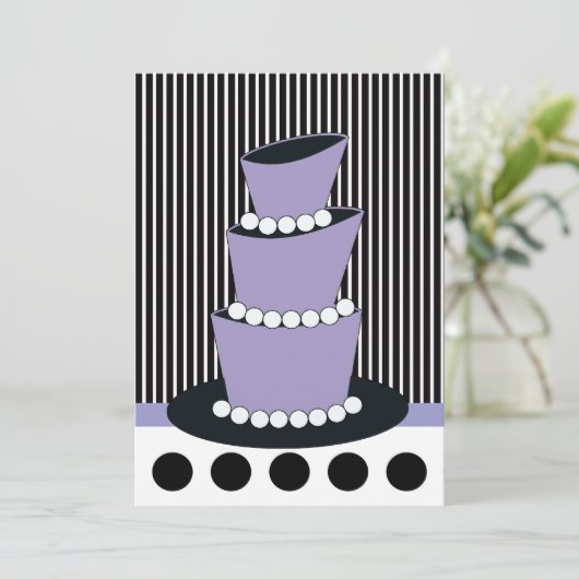 Invitations funky 16e anniversaire de fête (Debout devant)