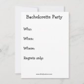 Invitations Funny Bacheloratte Party (Dos)