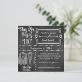 Invitations gaies de mariage de smoking de tableau (Debout devant)