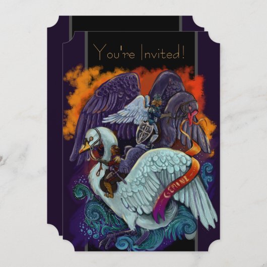 Invitations Gemini Zodiac (Devant / Derrière)