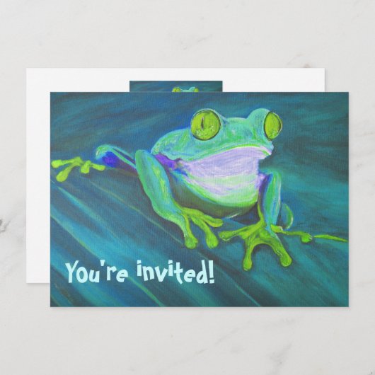 Invitations géniaux drôles colorés d'anniversaire (Devant / Derrière)