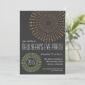 Invitations géométriques de partie de réveillon de (Debout devant)