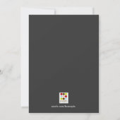 Invitations géométriques de partie de réveillon de (Dos)