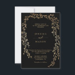 Invitations Glamour Gold Wedding<br><div class="desc">Invitation vos amis et famille les plus proches avec ce joli faire-part de mariage Or Glamour!</div>