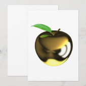 Invitations Gold Apple (Devant / Derrière)