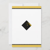 Invitations Gold et Black Graduation Party (Dos)