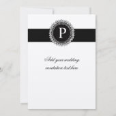 Invitations Gold Fleur de Lis de mariage des (Dos)