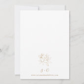 Invitations Gold Lined Floral White & Gold Wedding (Dos)