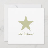 Invitations Gold Star Party (Dos)