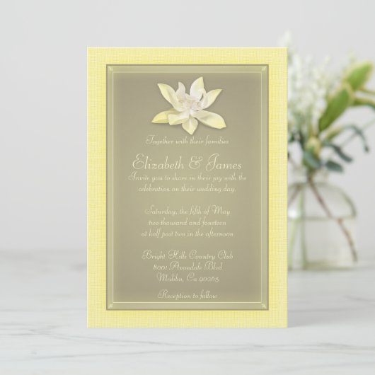 Invitations Gold Wedding (Debout devant)