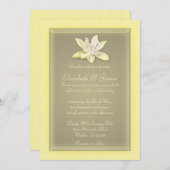 Invitations Gold Wedding (Devant / Derrière)