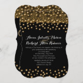 Invitations Gold Wedding (Devant / Derrière)