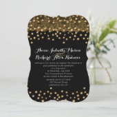 Invitations Gold Wedding (Debout devant)