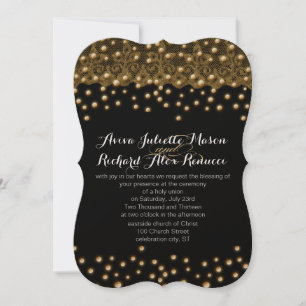 Invitations Gold Wedding