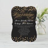 Invitations Gold Wedding (Debout devant)