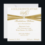 Invitations Gold & White 60th Birthday Party<br><div class="desc">Vos invités aimeront cette invitation personnalisée, dorée et blanche à la fête du 60e anniversaire avec des embellimatures en faux or. Il s'agit d'une invitation à franchir une étape incontournable. Simple mais festif, l'élégante, chic, classique et classe invitation à la fête du 60e anniversaire est une façon appropriée de célébrer...</div>