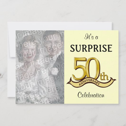 Invitations Golden (50e) Anniversary Party (Devant)