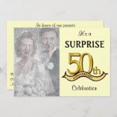 Invitations Golden (50e) Anniversary Party (Devant / Derrière)