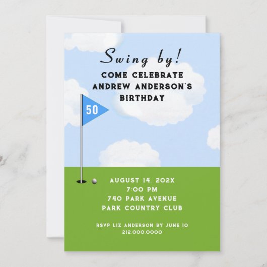 Invitations Golf (Devant)