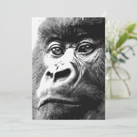 Invitations Gorilles (Debout devant)