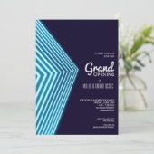 Invitations Grand Ouverture Blue Neon (Debout devant)