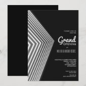 Invitations grand ouverture White Neon (Devant / Derrière)
