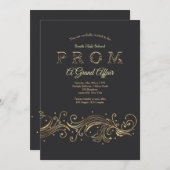 Invitations grandes d'un bal d'étudiants d'affaire (Devant / Derrière)