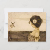 Invitations grecques vintages de Vierge (Devant)