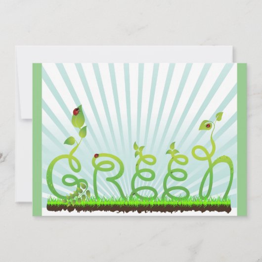 Invitations Green Concept (Devant)