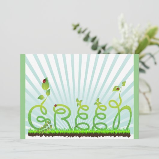 Invitations Green Concept (Debout devant)
