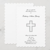 Invitations "Grey Cross" (Devant / Derrière)