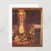 Invitations Gustav Klimt Minerva Pallas Athena (Devant / Derrière)