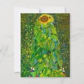 Invitations Gustav Klimt Sunflower (Devant)