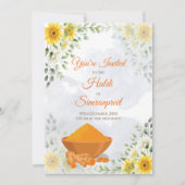 Invitations Haldi et invitations Haldi Invitation  (Devant)