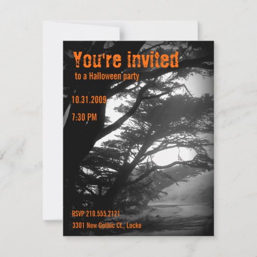 Invitations Halloween (Devant)