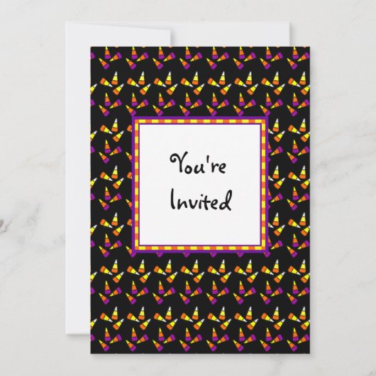 Invitations Halloween Candy Custom Party (Devant)