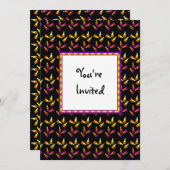 Invitations Halloween Candy Custom Party (Devant / Derrière)