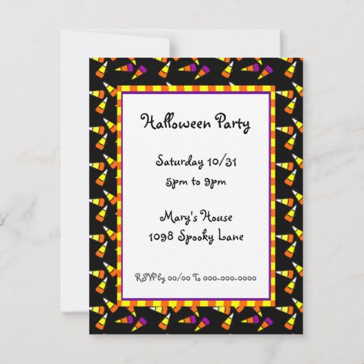 Invitations Halloween Candy Custom Party (Dos)