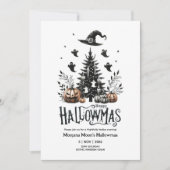 Invitations Hallowmas Halloween Christmas Mashup (Devant)
