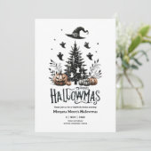 Invitations Hallowmas Halloween Christmas Mashup (Debout devant)