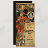 Invitations hantées de la fête d'Halloween (Devant / Derrière)